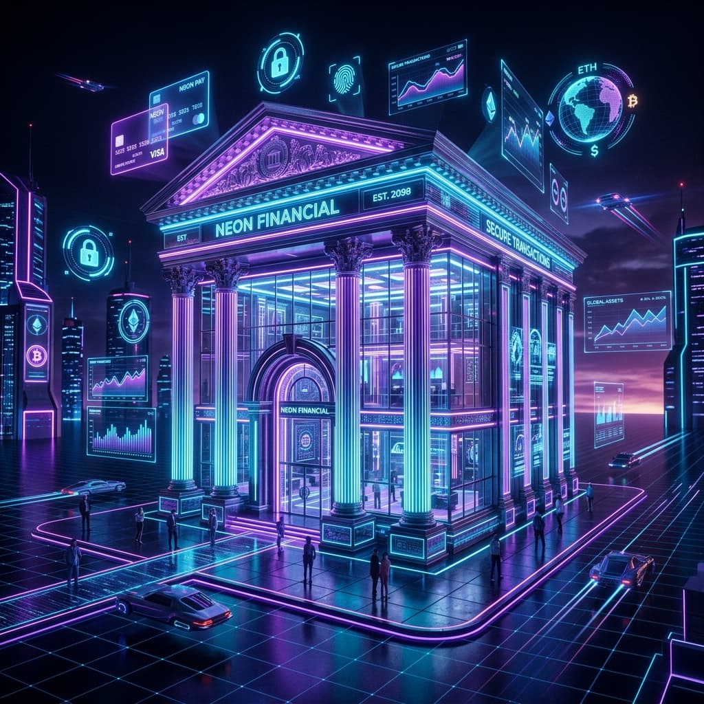 Sophisticated financial hub background
