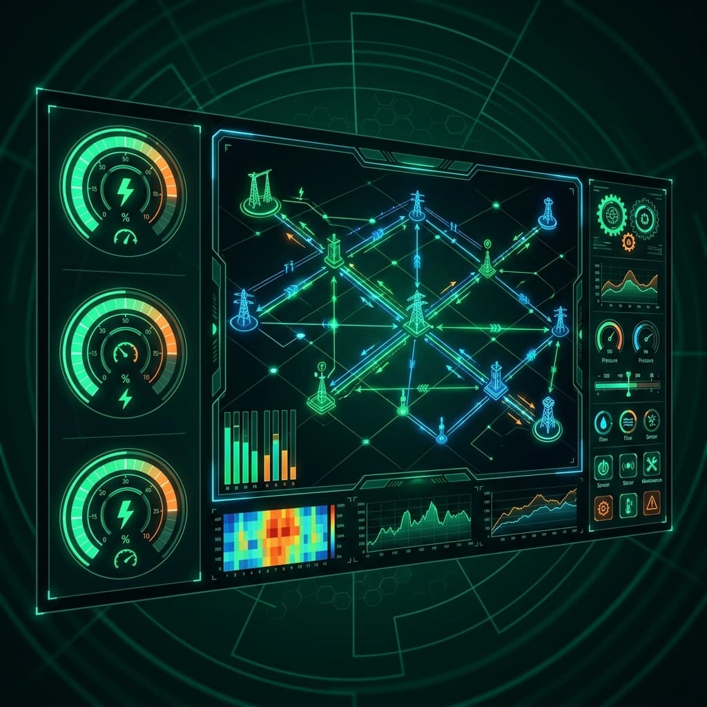 Intelligent power grid background